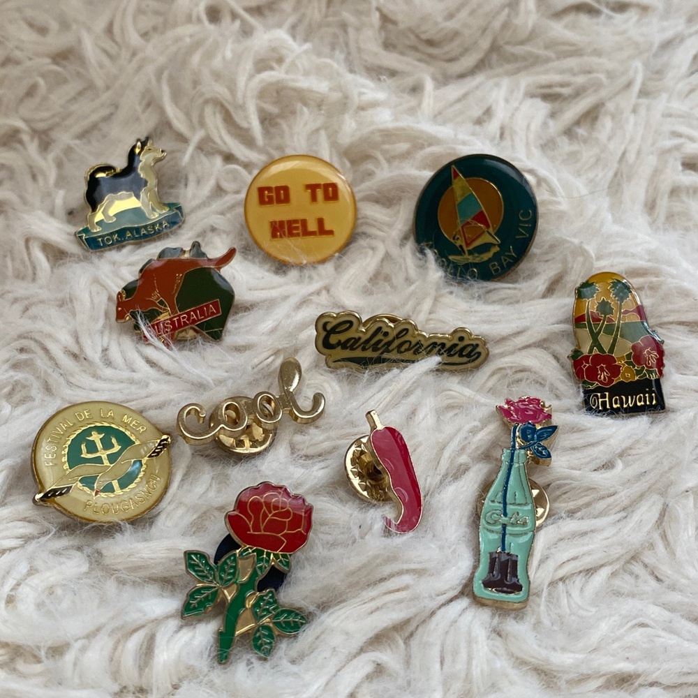 Brandy Melville Enamel pins and clips